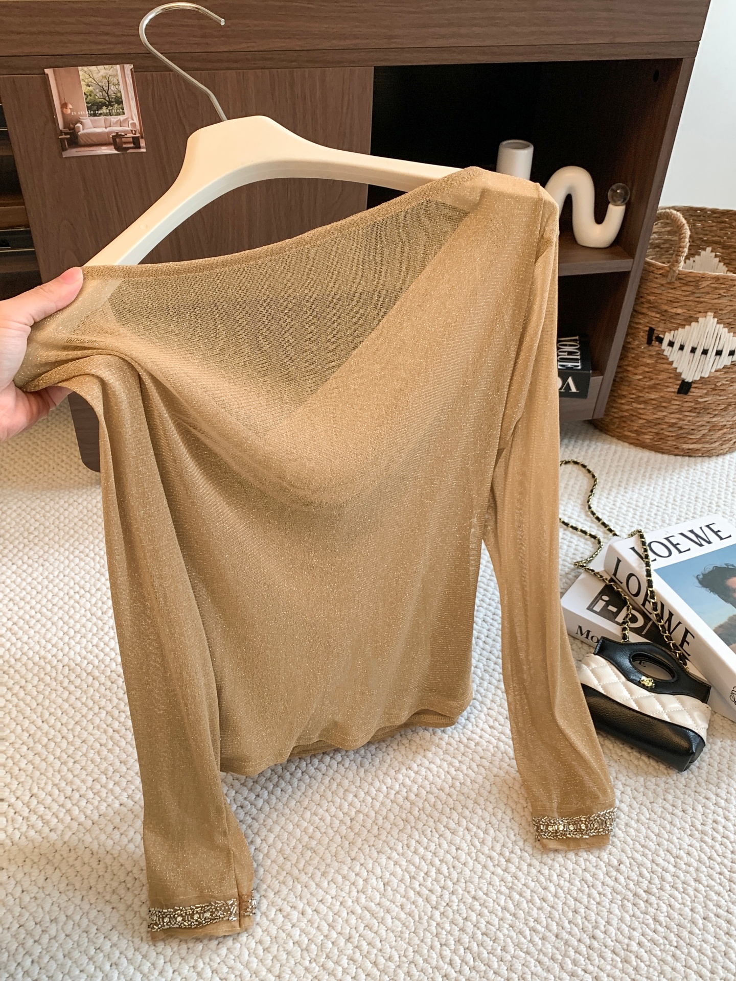 Pure Desire Lace Panel Cowl Neck Long Sleeve T-Shirt Women Early Autumn Ruched Waist Slimming Top - Image 2